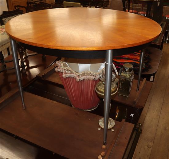 A 1950s dining table W.116cm